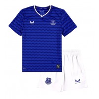 Stroje piłkarskie Everton Koszulka Podstawowej dla dzieci 2025-26 Krótki Rękaw (+ szorty)